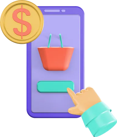 Pago por clic  3D Icon