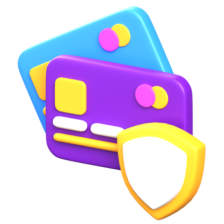 Pago protegido  3D Icon