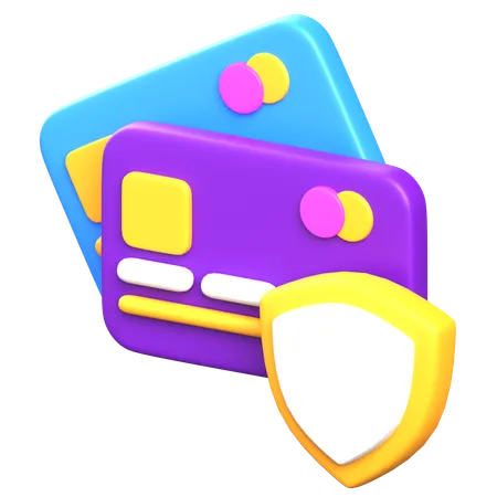 Pago protegido  3D Icon