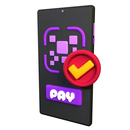 Pago qr  3D Icon