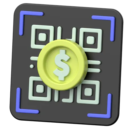 Pago qr  3D Icon