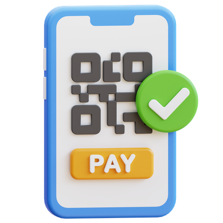 Pago qr  3D Icon