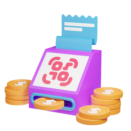 Pago qr  3D Icon