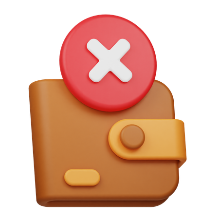 Pago rechazado  3D Icon