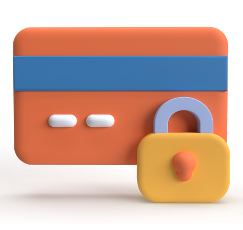 Pago seguro  3D Icon