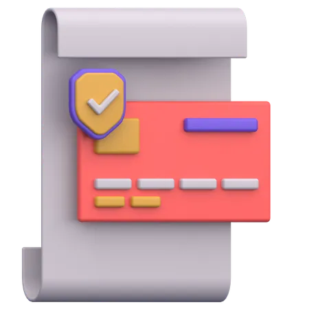 Pago seguro  3D Icon