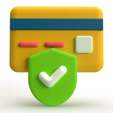 Pago seguro  3D Icon