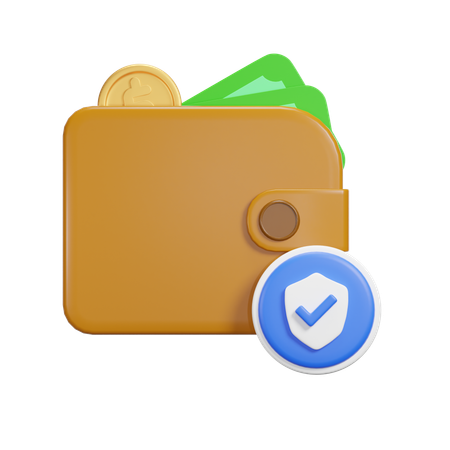 Pago de seguridad  3D Icon