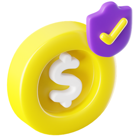 Pago seguro  3D Icon