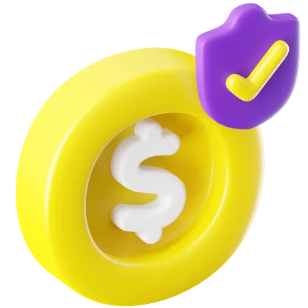 Pago seguro  3D Icon