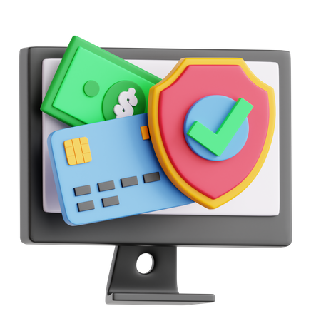 Pago seguro  3D Icon