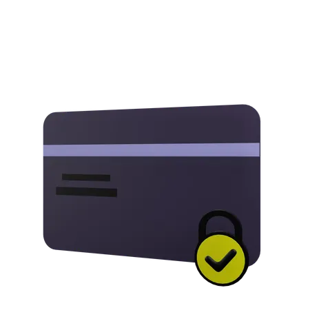 Pago seguro con tarjeta  3D Icon