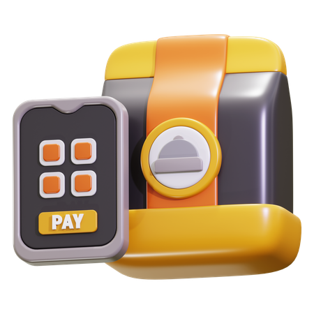 Pago sin efectivo  3D Icon