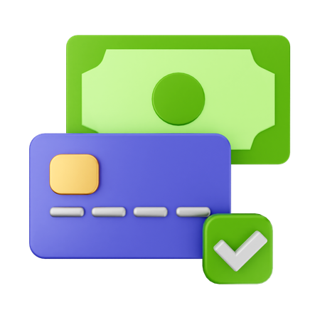 Pago verificado  3D Icon