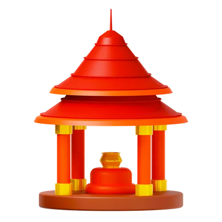 Pagoda  3D Icon