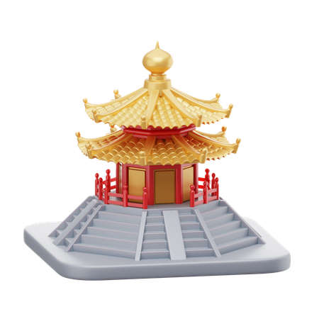 Pagoda  3D Icon