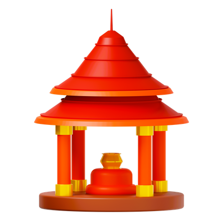 Pagoda  3D Icon