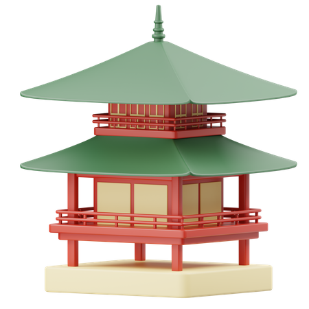 Pagoda  3D Icon