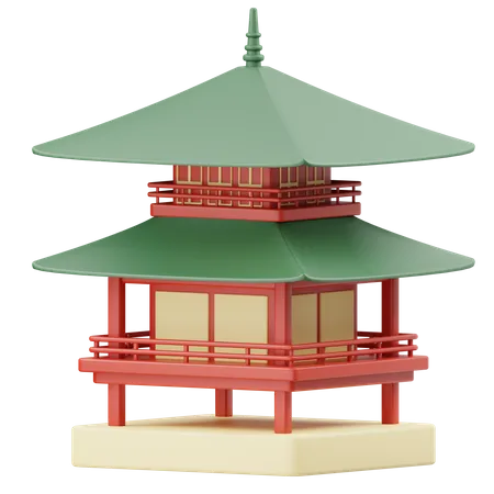 Pagoda  3D Icon