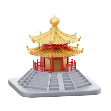 Pagoda  3D Icon