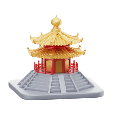 Pagoda  3D Icon