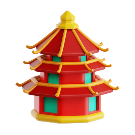 Pagoda  3D Icon