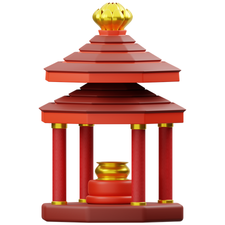 Pagoda  3D Icon