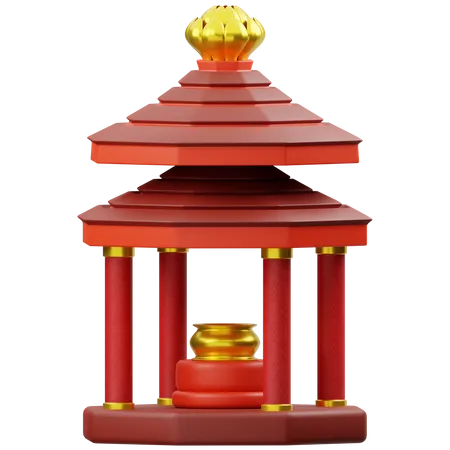 Pagoda  3D Icon