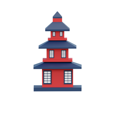Pagoda  3D Illustration