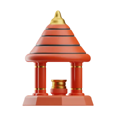 Pagoda  3D Icon