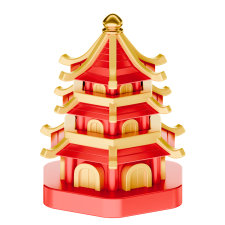 Pagoda del perro  3D Icon