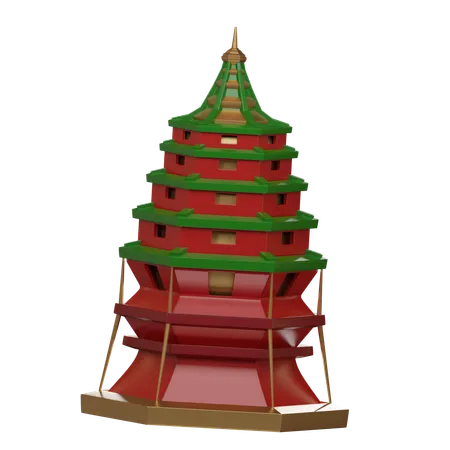 Pagoda china  3D Icon