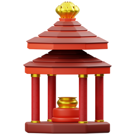 Pagode  3D Icon