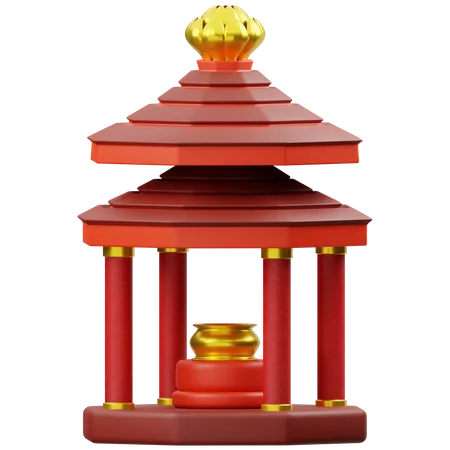 Pagode  3D Icon