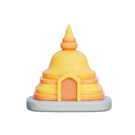 Pagode tailandês  3D Icon