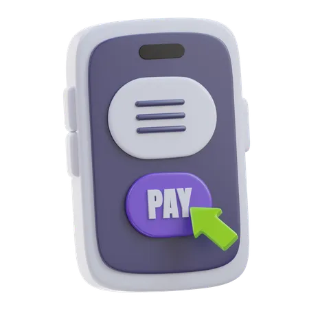 Pagar on-line  3D Icon