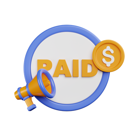 Paid Ads  3D Icon