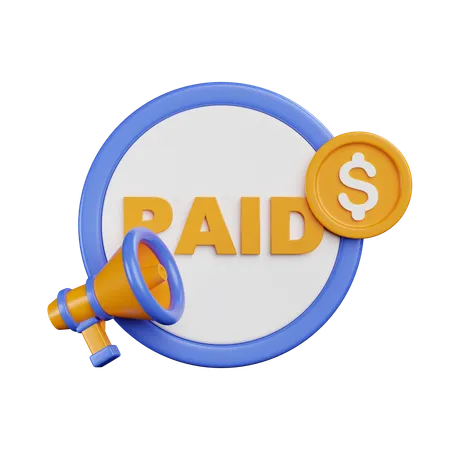 Paid Ads  3D Icon