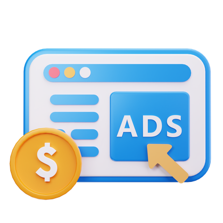 Paid Ads  3D Icon