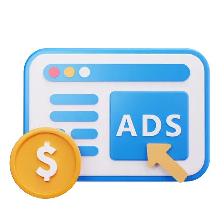 Paid Ads  3D Icon