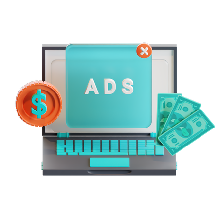 Paid ads  3D Icon