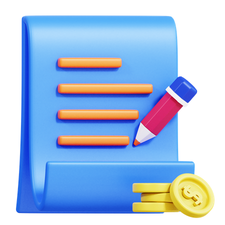 Paid Advertisement Article 3D Icon