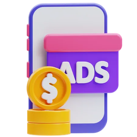 Paid advertising  3D Icon