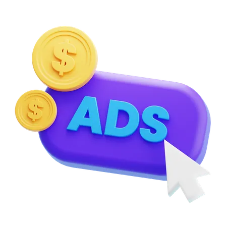 Paid Advertising  3D Icon