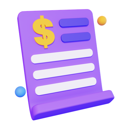 Paid Article  3D Icon