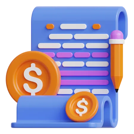 Paid Articles  3D Icon