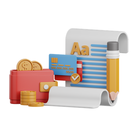 Paid Articles  3D Icon