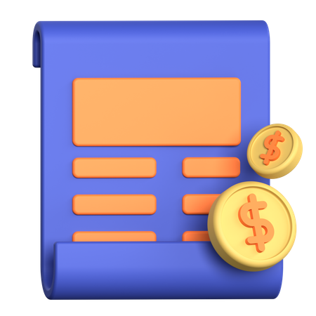 Paid Articles  3D Icon