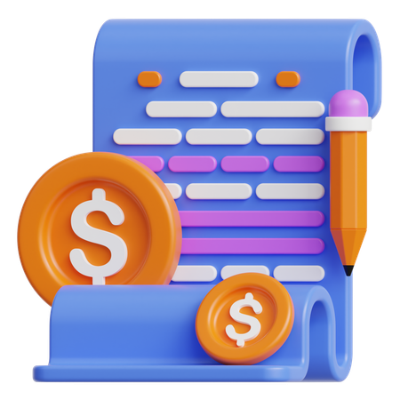 Paid Articles  3D Icon