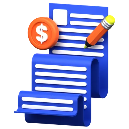 Paid Articles  3D Icon